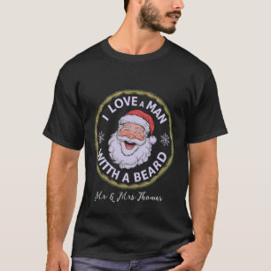 Camiseta Eu amo um homem com barba engraçada