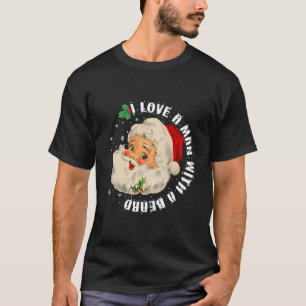 Camiseta Eu Amo Um Homem Com Presentes De Natal De Barba Pa