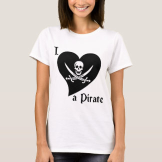 Camiseta Eu amo um pirata