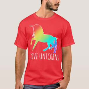 CAMISETA EU AMO UNICORNS