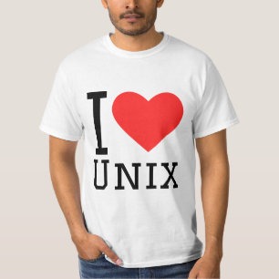 Camiseta Eu amo Unix 