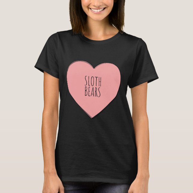 Camiseta Eu Amo Ursos De Lama (Frente)