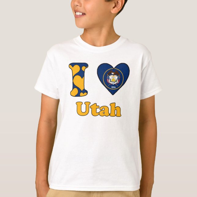 Camiseta Eu amo Utah (Frente)