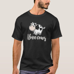 Camiseta Eu Amo Vacas Animais