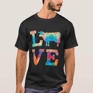 Camiseta Eu Amo Vacas Pintura