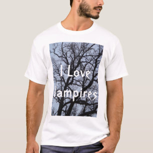 Camiseta Eu amo vampiros