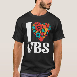 Camiseta Eu Amo VBS Férias Bíblia Escola Professora Chri