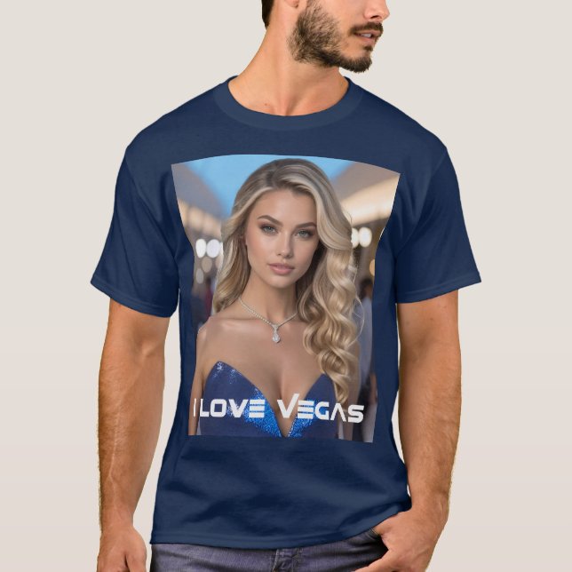 CAMISETA EU AMO VEGAS (Frente)