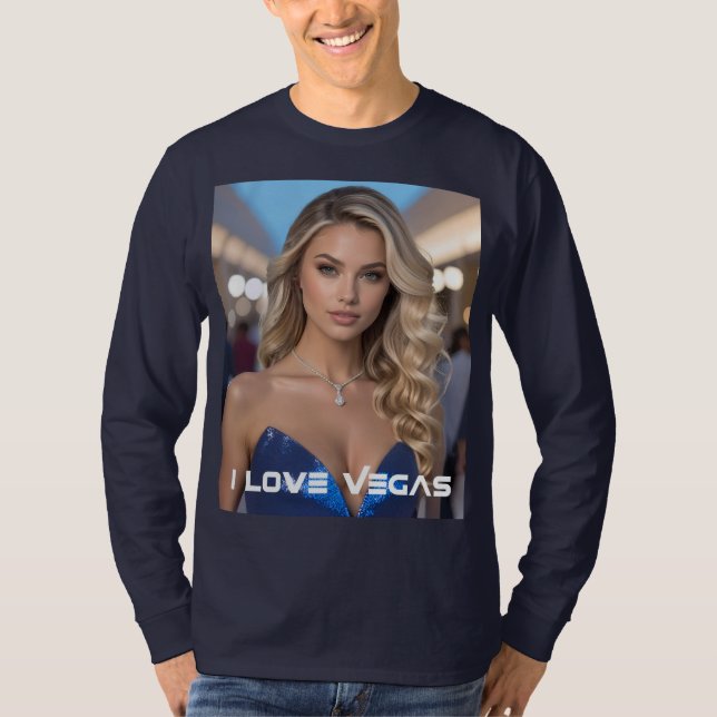 CAMISETA EU AMO VEGAS (Frente)