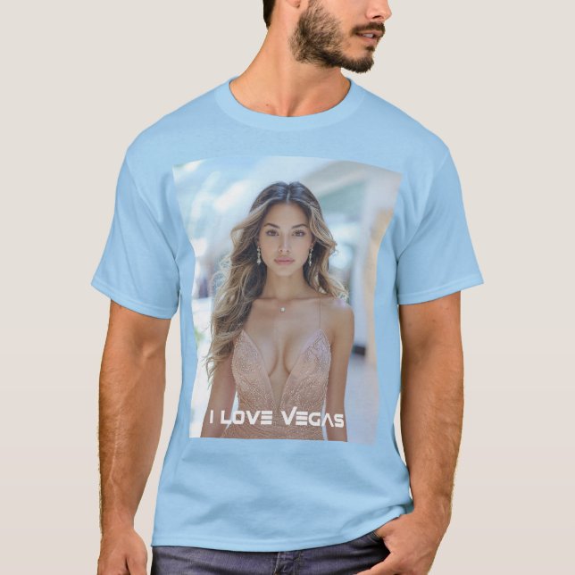 CAMISETA EU AMO VEGAS (Frente)