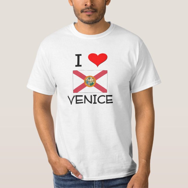 Camiseta Eu amo VENEZA Florida (Frente)