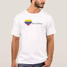 Camiseta Eu Amo Venezuela
