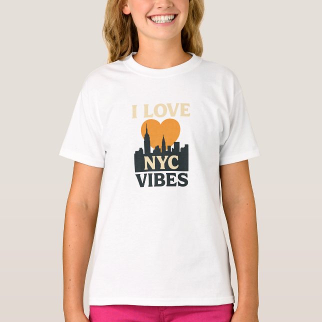 Camiseta Eu Amo Vibes Da NYC (Frente)