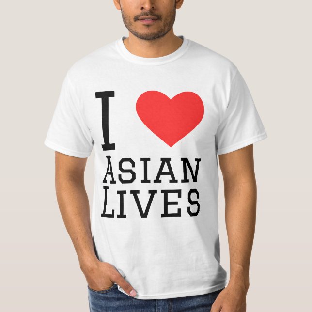 Camiseta Eu amo vidas asiáticas (Frente)