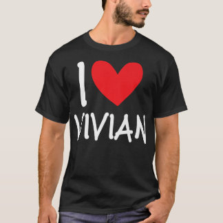 Camiseta Eu Amo Vivian Name Personali Girl Woman Bff Fri