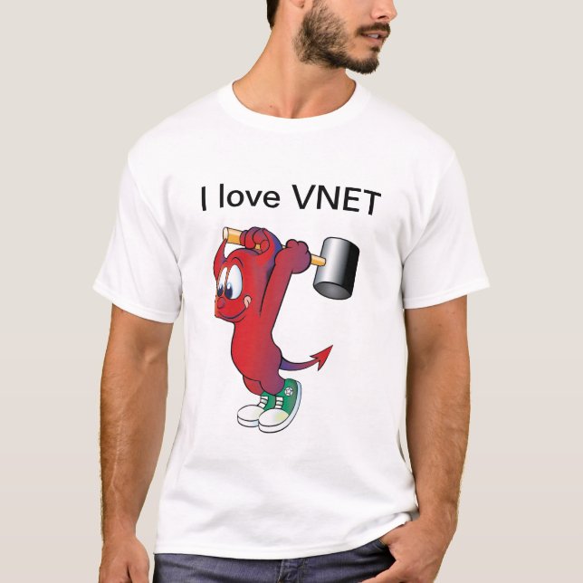 Camiseta Eu amo VNET (Frente)