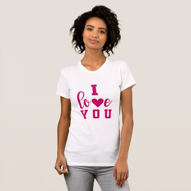 Camiseta Eu Amo Você (Frente Completa)