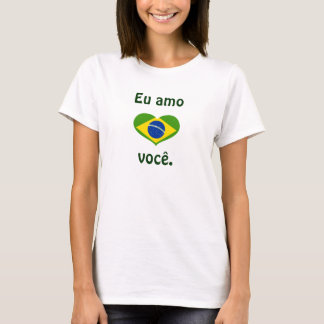 Camiseta Eu amo você.