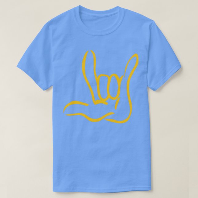 Camiseta Eu amo você assinar (Frente do Design)