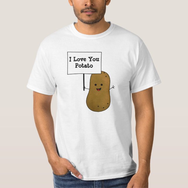 Camiseta Eu Amo Você Batata (Frente)