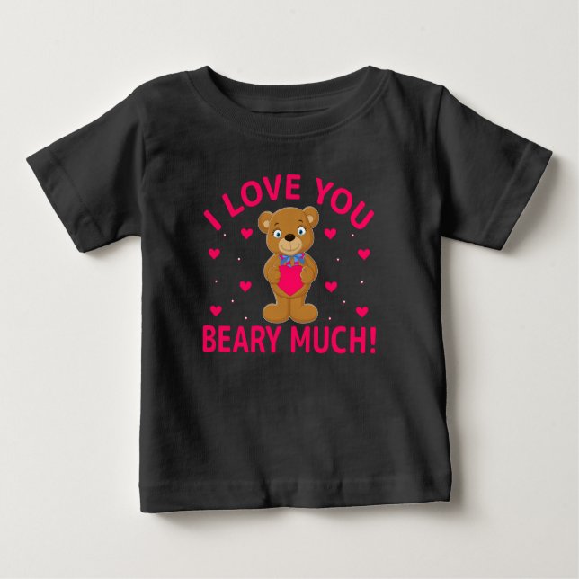 Camiseta Eu Amo Você Beber Muito Urso De Teddy (Frente)