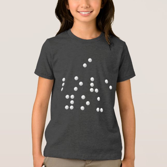 Camiseta Eu amo você (Braille) (Frente)
