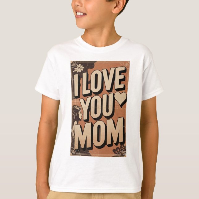 Camiseta eu amo você mãe (Frente)