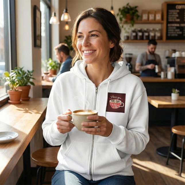 Camiseta Eu Amo Você Mais do Que Café Piada (Criador carregado)