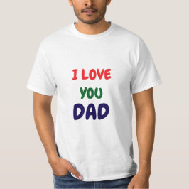 Camiseta Eu amo você Papai Elegante