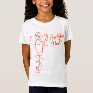 Camiseta Eu Amo Você Papai - Presente Fofo do Pai
