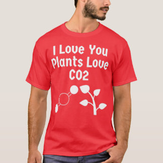Camiseta Eu Amo Vocês Plantas Amo CO2