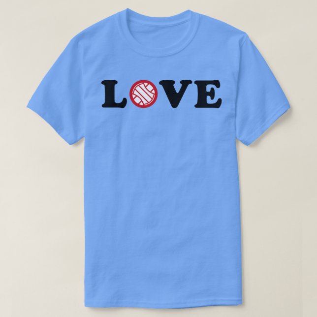 Camiseta Eu Amo Voleibol (Frente do Design)