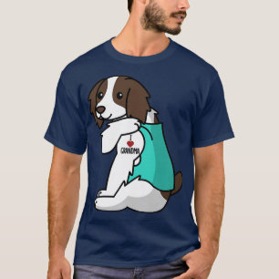 Camiseta Eu Amo Vovó Tatto Inglês Springer Spaniel Dog
