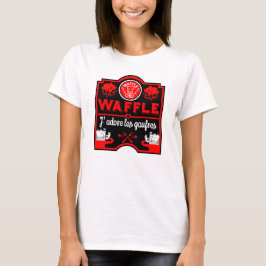Camiseta Eu amo Waffles