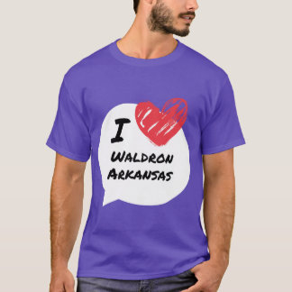 Camiseta Eu amo Waldron Arkansas Oversize