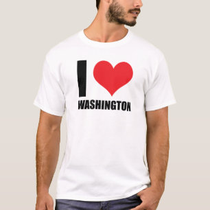 Camiseta Eu amo Washington