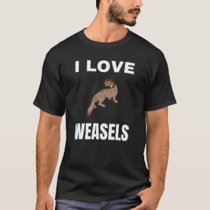 Camiseta Eu amo Weasels