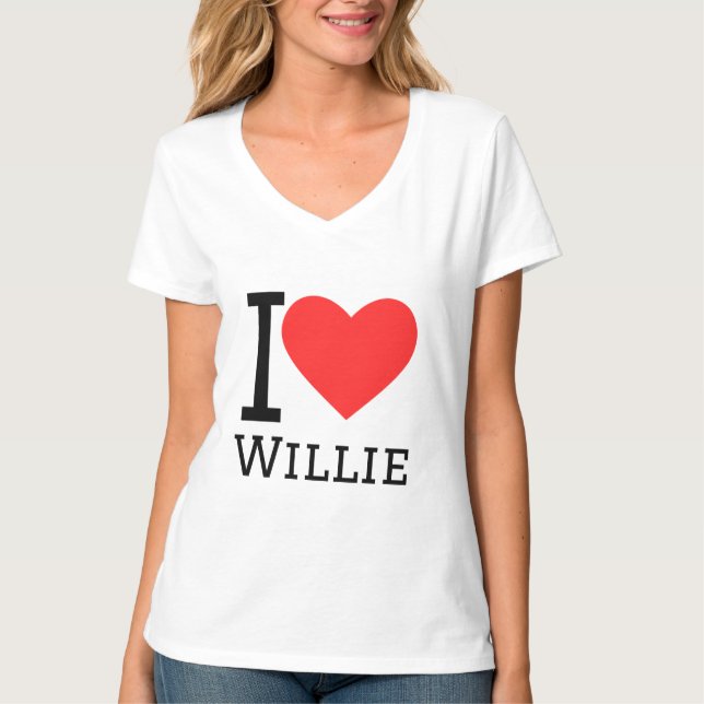 Camiseta Eu amo Willie (Frente)