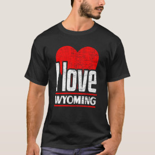Camiseta Eu Amo Wyoming Melhor Estado De Casa Eu Corto Wyom