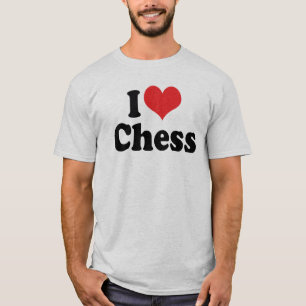 Camiseta Eu Amo Xadrez do Coração