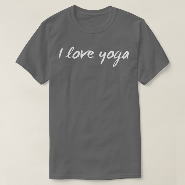 Camiseta Eu Amo Yoga 1 (Frente do Design)