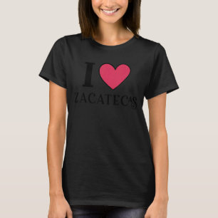 Camiseta Eu Amo Zacatecas México Vacinas