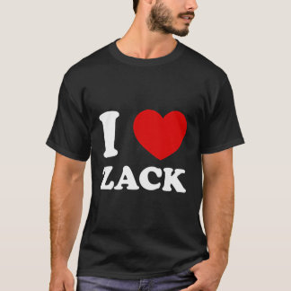 Camiseta Eu Amo Zack I Heart Zack Engraçado Zack