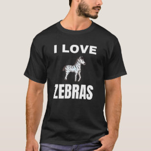 Camiseta Eu amo zebras