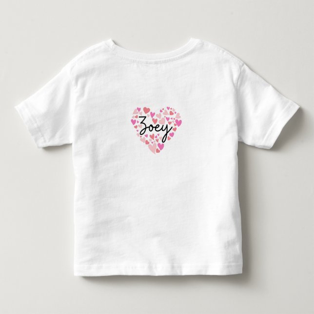 Camiseta Eu amo Zoey (Verso)
