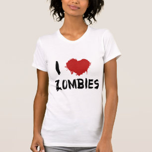 Camiseta Eu Amo Zombies