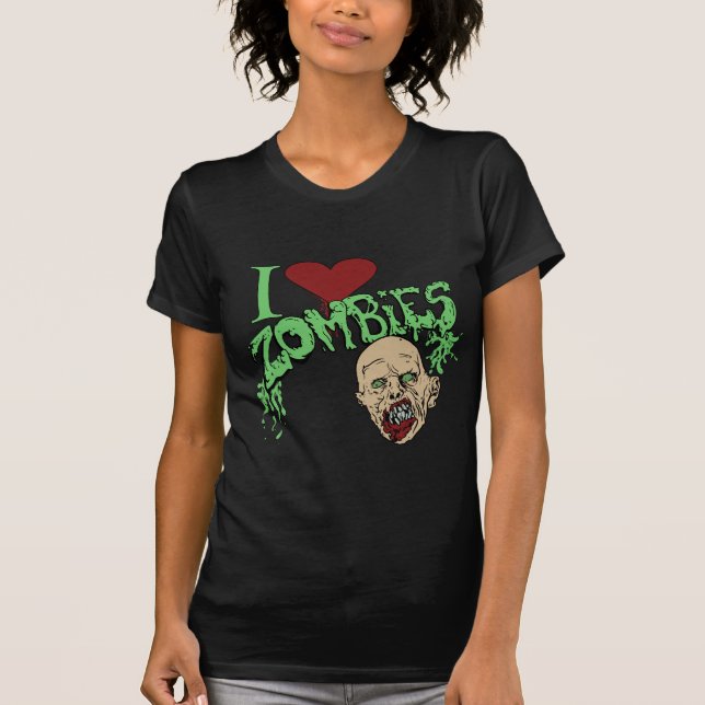 Camiseta Eu amo zombis (Frente)