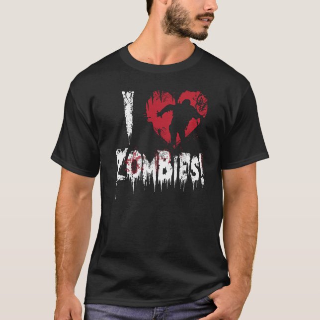 Camiseta Eu amo zombis (Frente)