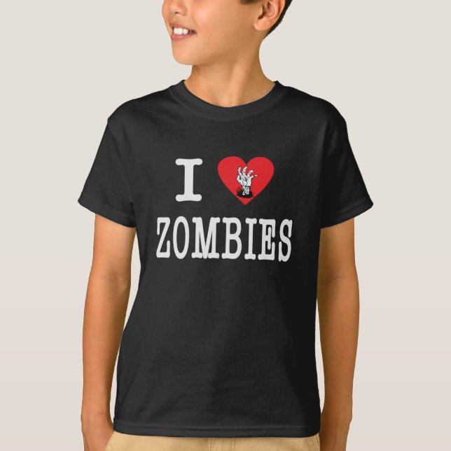 Camiseta Eu amo zombis (Frente)