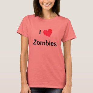 Camiseta Eu amo zombis
